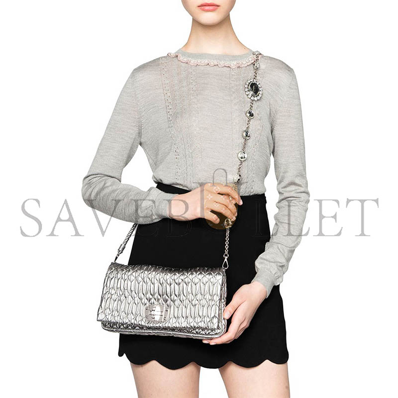 M1v M1v ICONIC CRYSTAL LEATHER BAG 5BD233 (28*14*3cm)